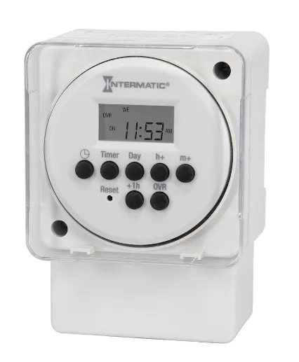 Intermatic FM1D20A-AV 24-Hour or 7-Day 120-277 V Electronic Surface/DIN Rail Mount Module, 15 A, 20 Setpoint Programs, SPDT