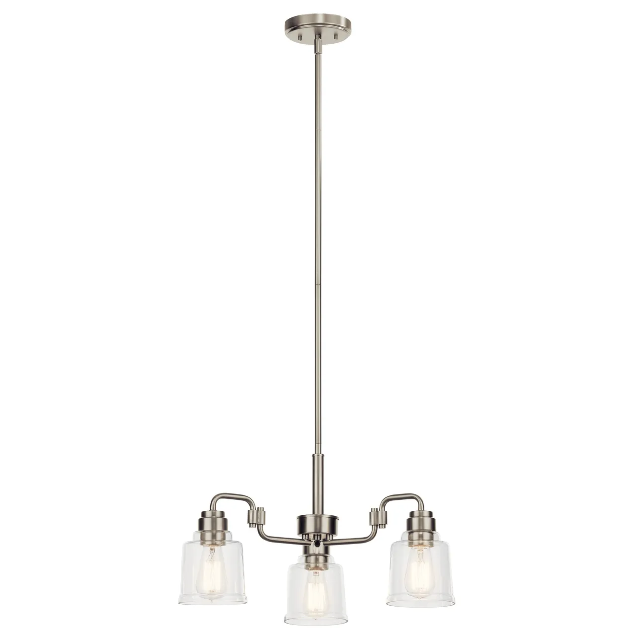 Kichler Aivian 3-Light Brushed Nickel Vintage Chandelier
