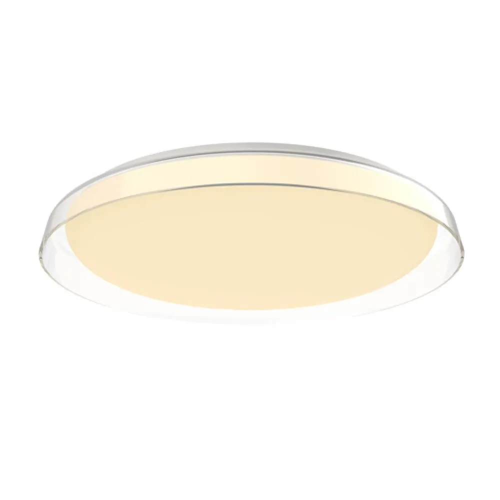 Kuzco Lighting FM43121-CL LED 21 Inch Hampton Flush Mount Ceiling Light Clear Finish