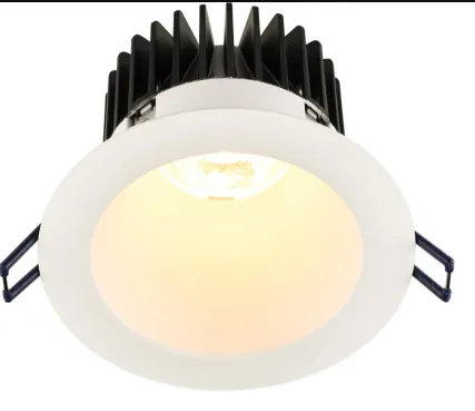 Lotus LED Lights LD4R-27K-HO-4R-WR-WT-15D 4" Round Deep Regressed LED Plenum Rated High Output 18W - 1500 Lumens - 27K - 15° Beam Angle - White Trim & Reflector