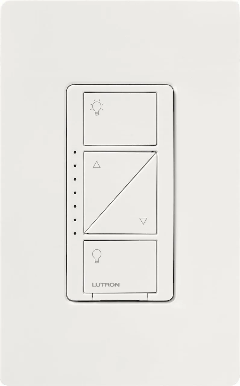 Lutron Caseta Original In-Wall Smart Dimmer Switch PRO, Neutral Optional, 250W LED or 1000VA, MLV, 120V, Single-Pole/3-Way, PD-10NXD-BL, Black