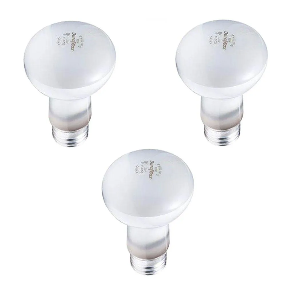 Philips 30-Watt R20 Incandescent DuraMax Dimmable Flood Light Bulb Bright White (3-Pack)