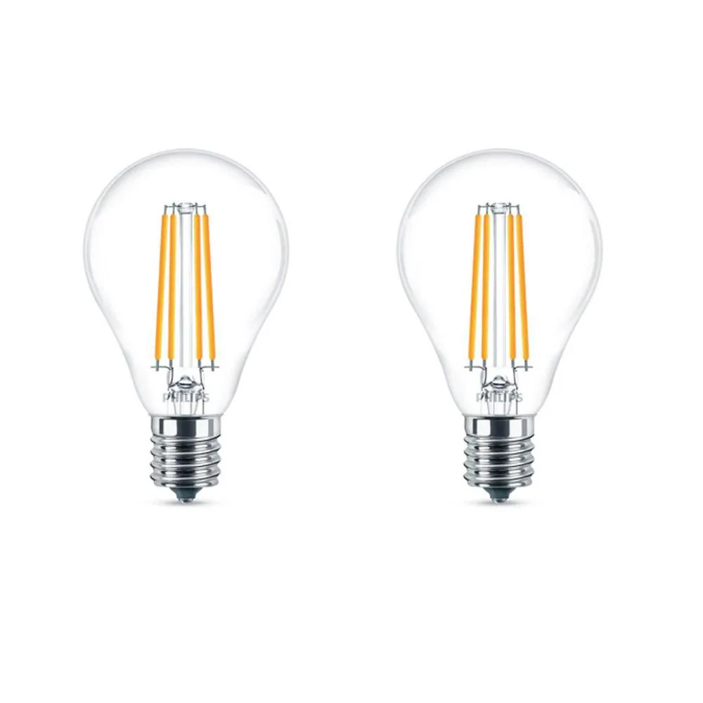 Philips 60-Watt Equivalent A15 Dimmable LED Light Bulb Soft White (2-Pack)