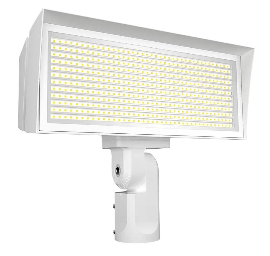 RAB Lighting FFLED LED Flood Light, Slipfitter Mount, 3000K, 17,411 thru 36,140 Lumens, 120-277V, White, FFLEDLYSFW