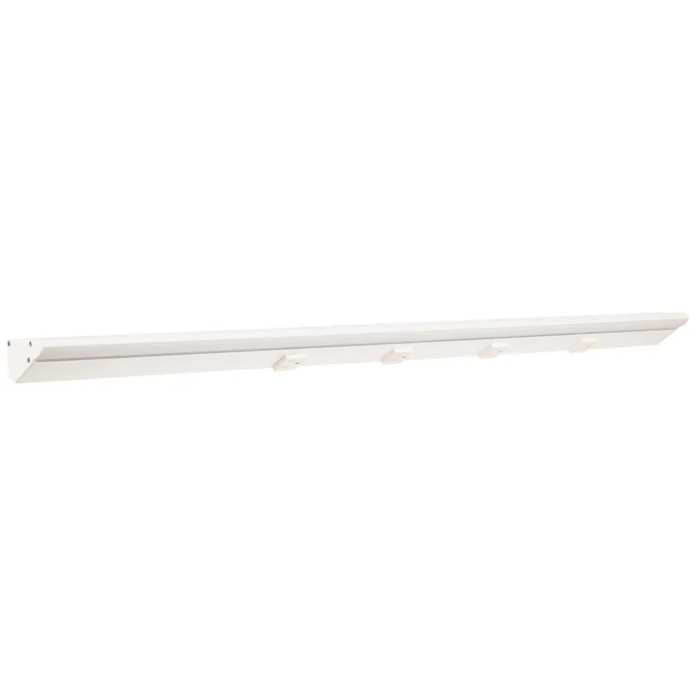 Task Lighting LP36-T6R18W-WWT 36.5" 18W Lighted Power Strip - 4 White Receptacles - CCT Tunable (27K thru 50K) - 12V - White