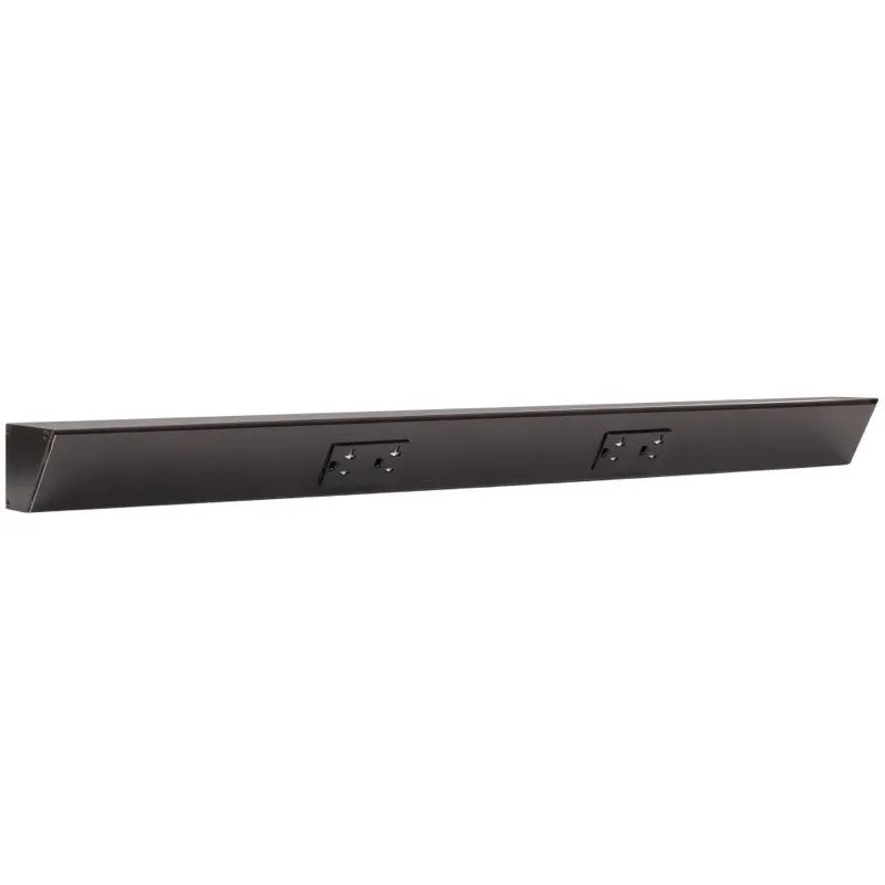 Task Lighting TR30-2BDBK-6PK 30" Angled Power Strip - 2 Black Duplex Receptacles - Black Finish - (Pack of 6)